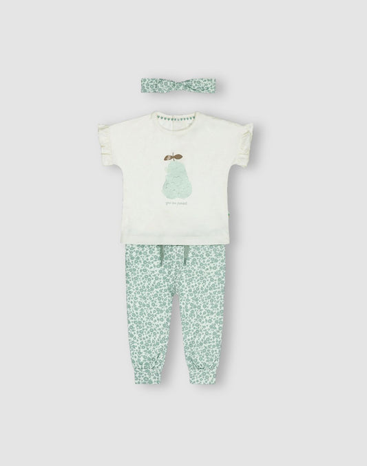 Girls Cotton Printed 3-Piece Set