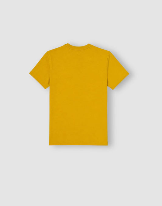 Boys Yellow Graphic Print Cotton T?Shirt