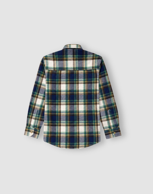 Boys Multicolor Checks Print Full Sleeve Shirt