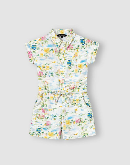 Tropical Print Regular Cotton Dungree