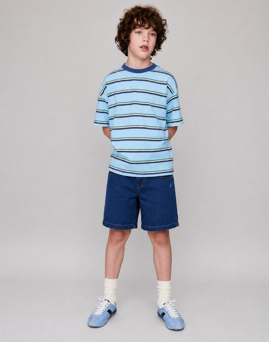 Basic Regular Denim Bermuda