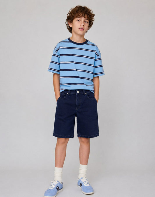 Washed Regular Denim Shorts