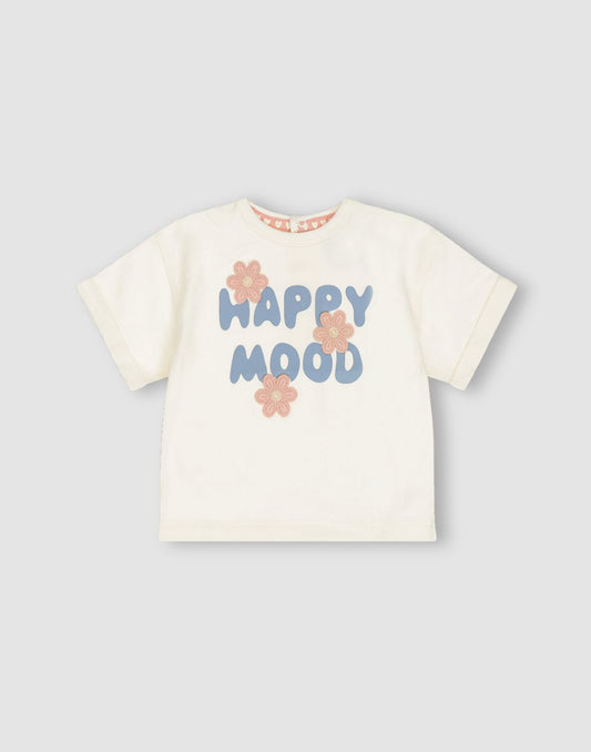 GJ Baby Girls Off-white Cotton Regular KNITS TOP