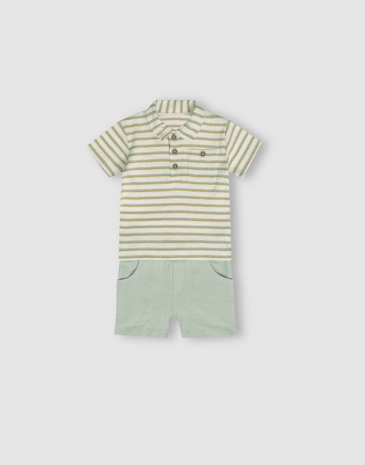 GJ Baby Multi-color Cotton Co Ordinate Half Sleeves