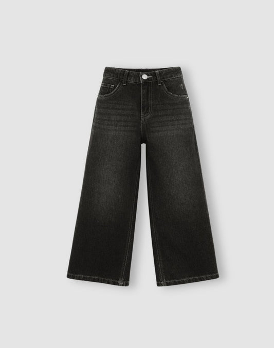 Girls Black Denim Woven JEANS