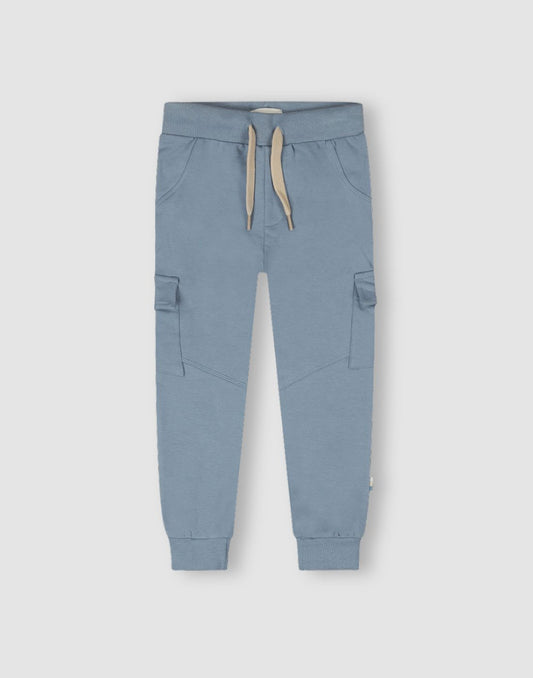 GJ Baby Boys Blue Cotton Regular TRACK PANT