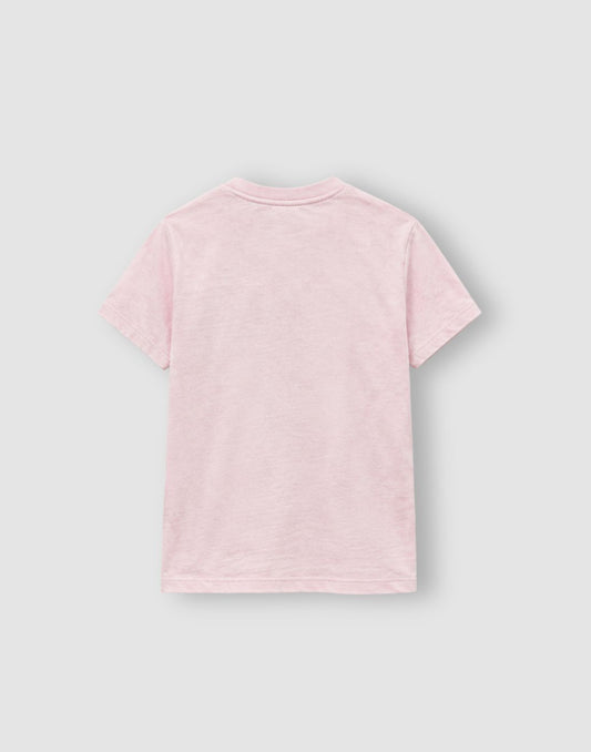 Girls Pink Cotton Knit Half Sleeve Knits Top