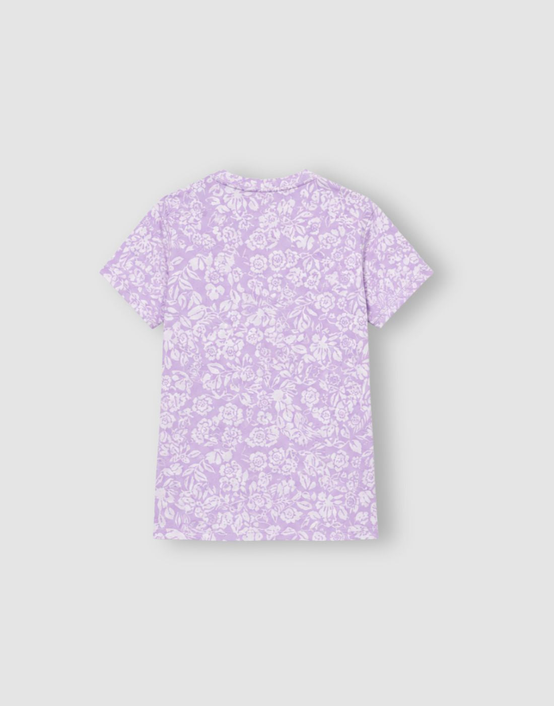 Girls Purple Cotton Knit Half Sleeve Knits Top