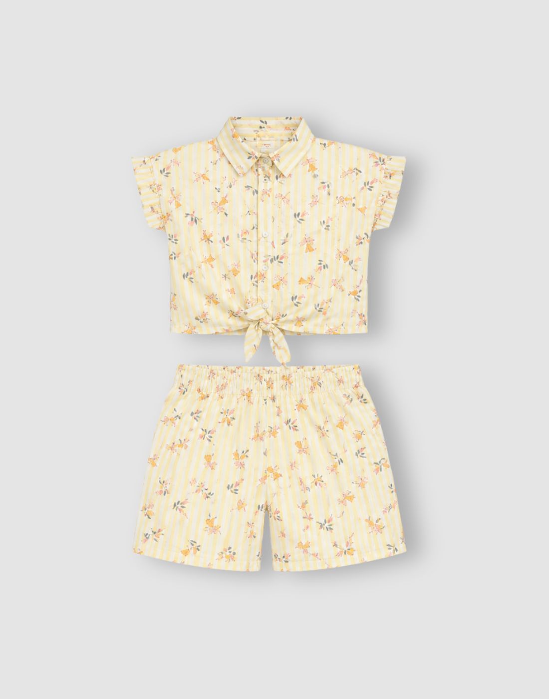 Gini and Jony Girls Yellow Co-Ordinate