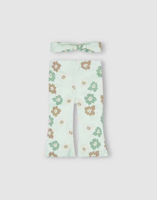 Girls Cotton Flared Leggings