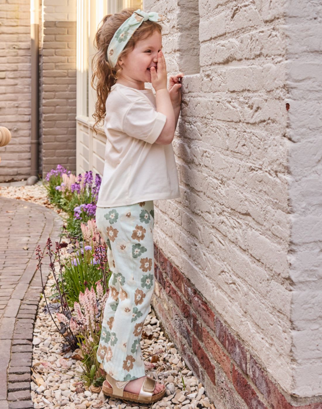 Girls Cotton Flared Leggings