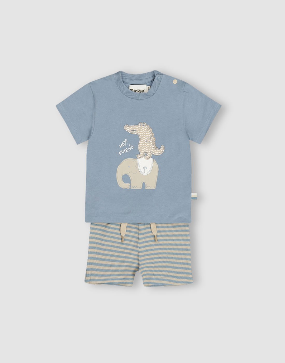 GJ Baby Boys Blue Cotton CO-ORDINATE