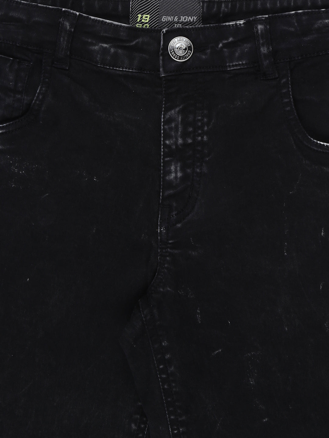 Boys Black Typographic Cotton Shorts Fixed Waist
