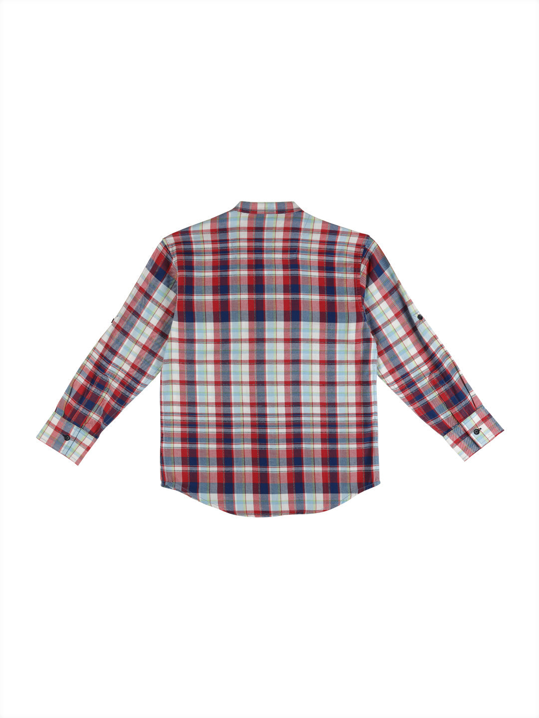 Boys Blue Checks Cotton Shirt Full Sleeves