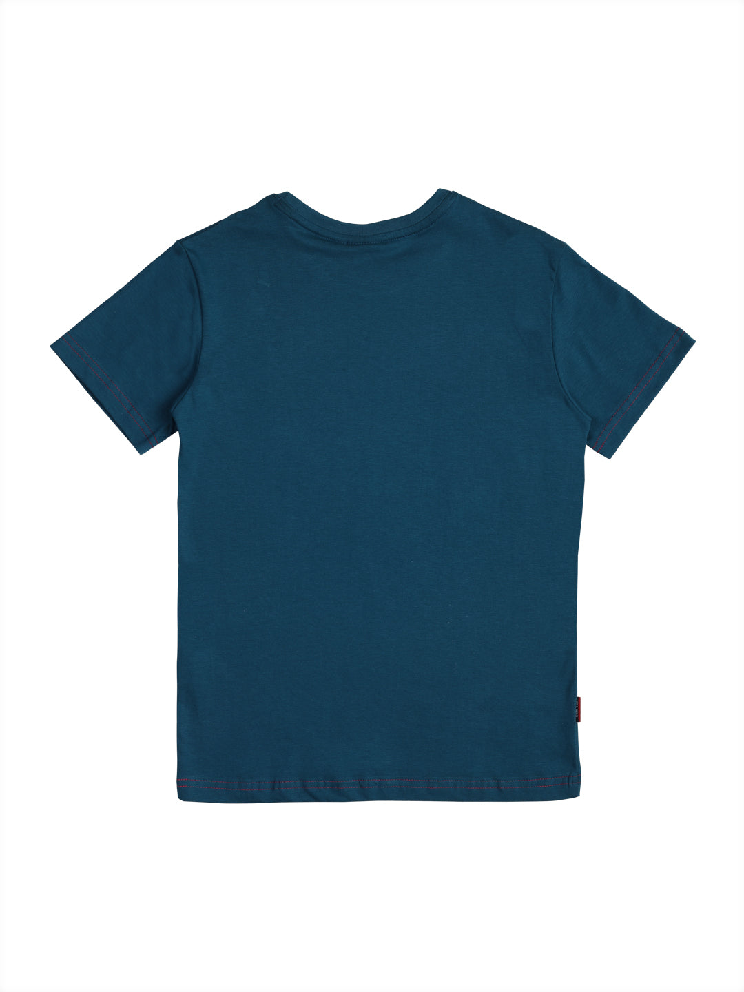 Boys Blue Graphic Print Cotton T-Shirt Half Sleeves