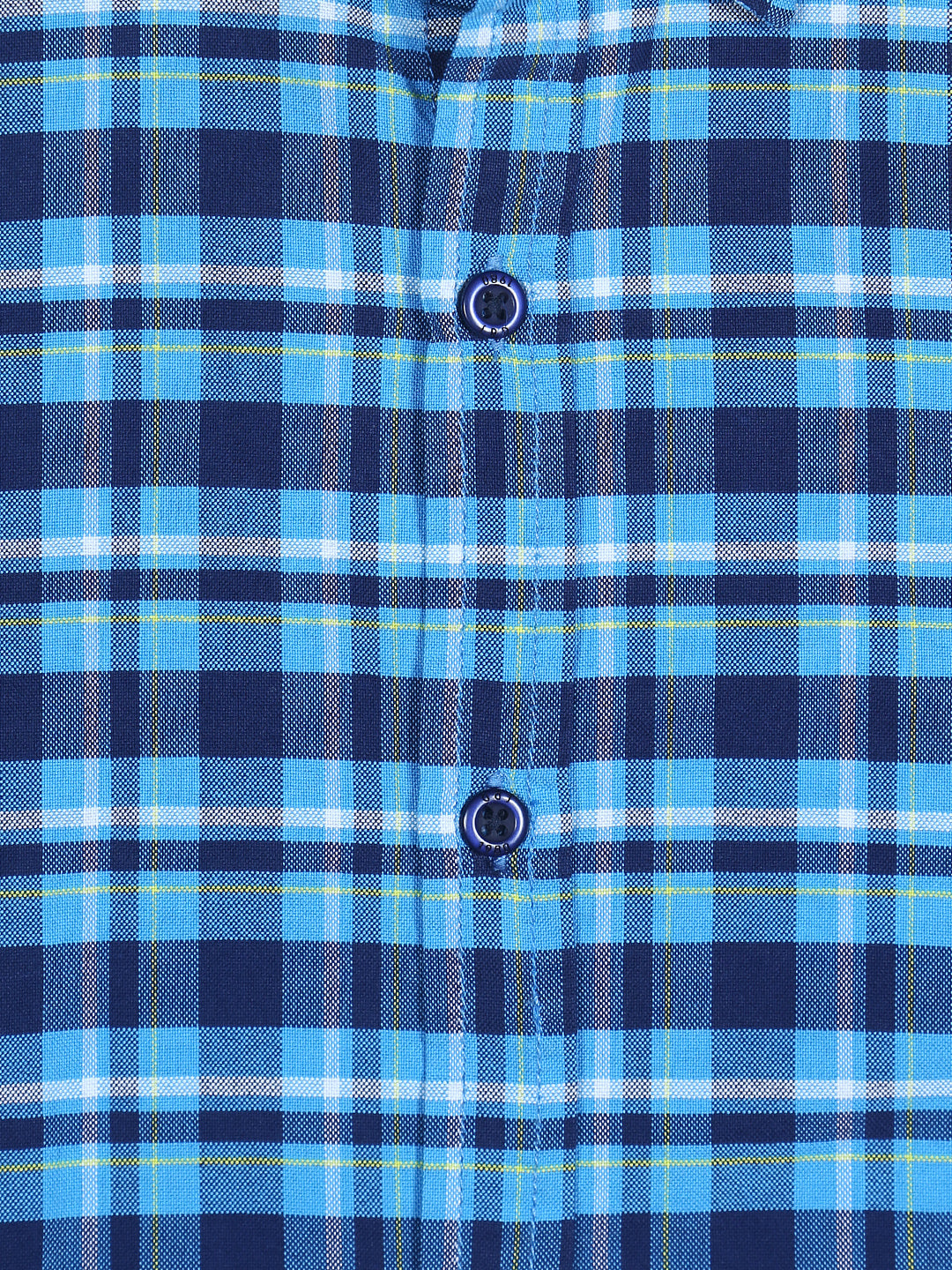 Boys Blue Checks Cotton Shirt Full Sleeves