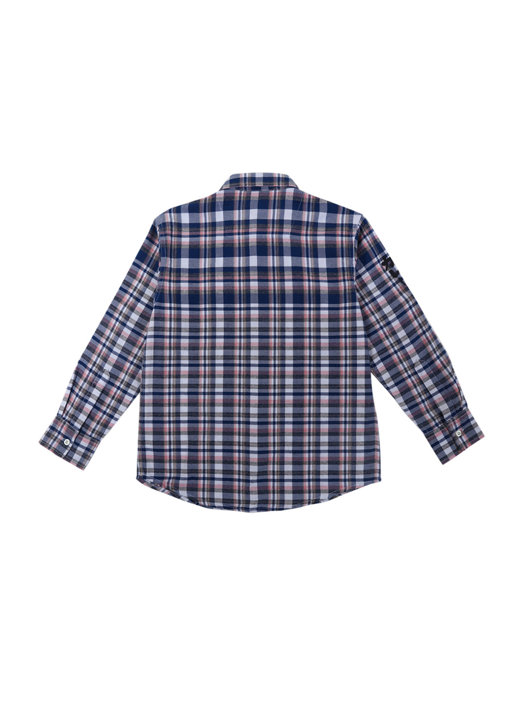 Boys Blue Checks Cotton Shirt Full Sleeves