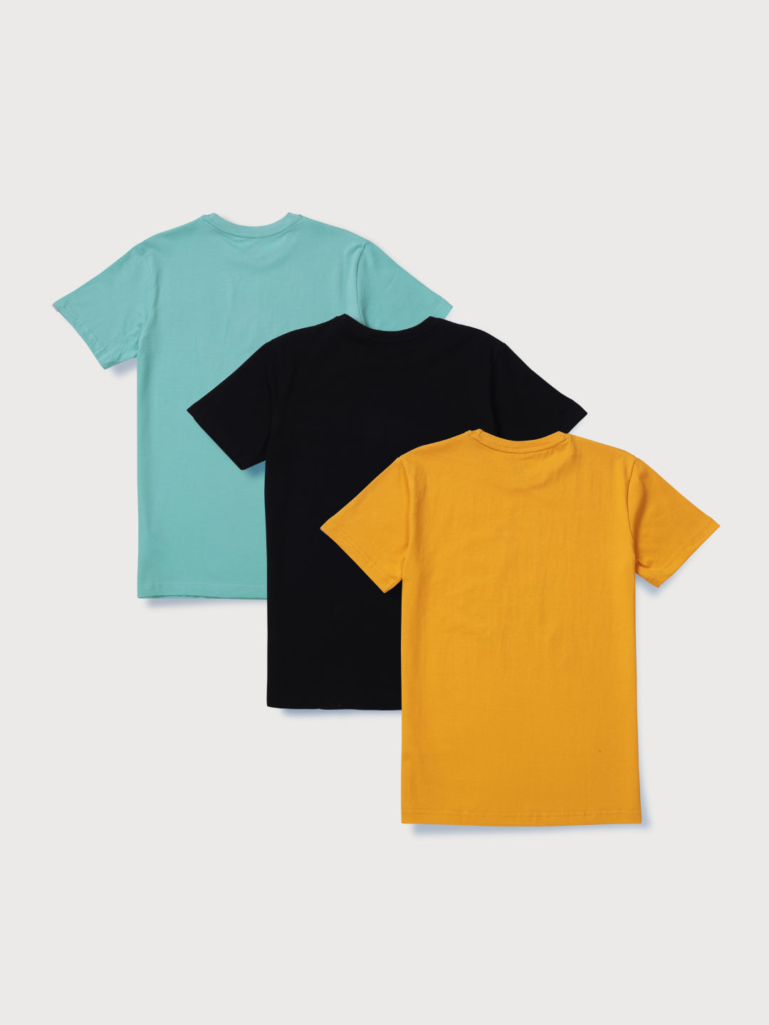 Boys Multicolor Graphic Print Cotton T-Shirt Pack Of-3 Half Sleeves