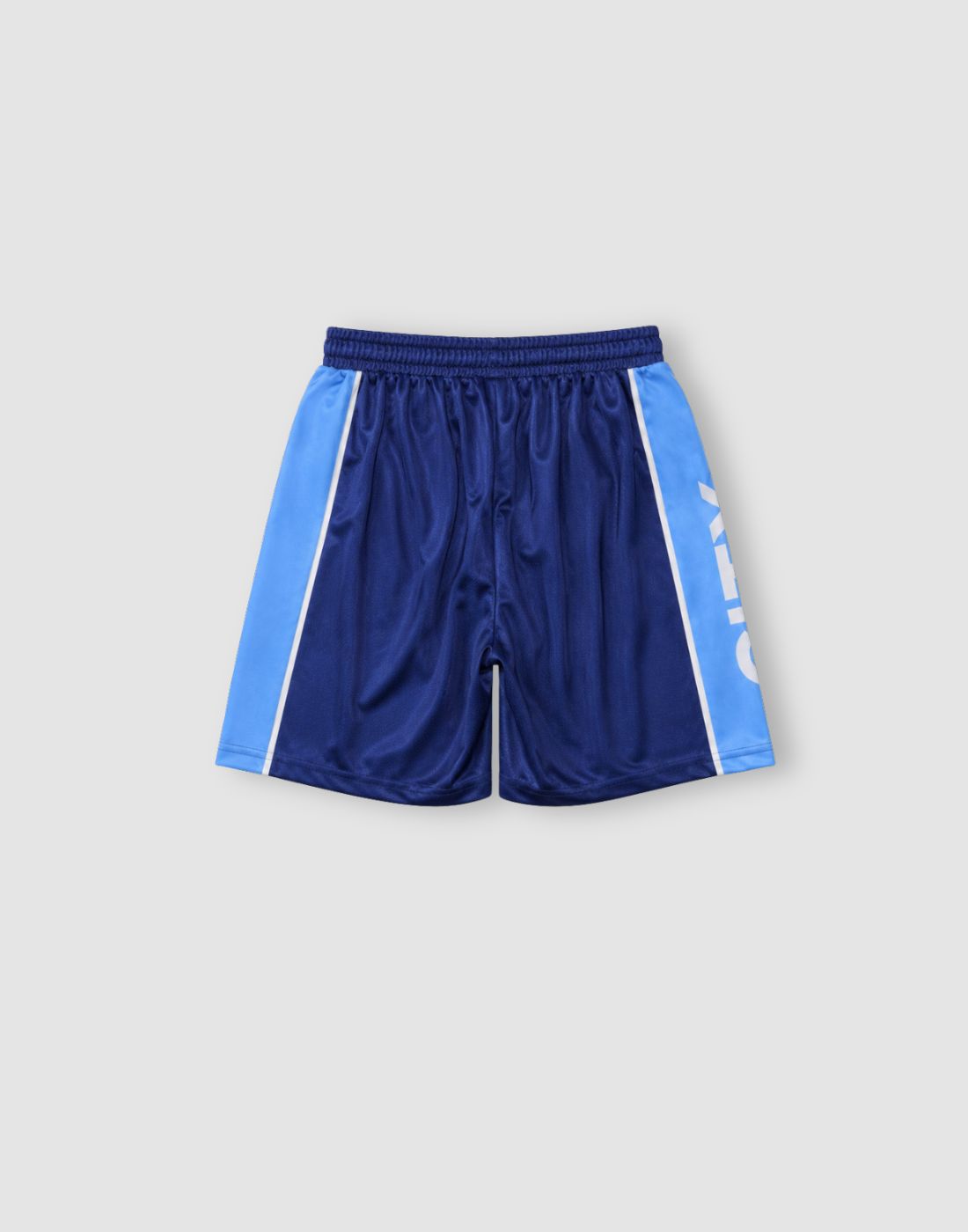 Boys Navy Blue Color Block Shorts