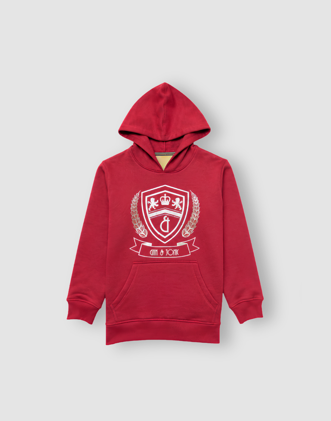 Boys Pink Metallic Print Full Sleeve Sweat Shirt