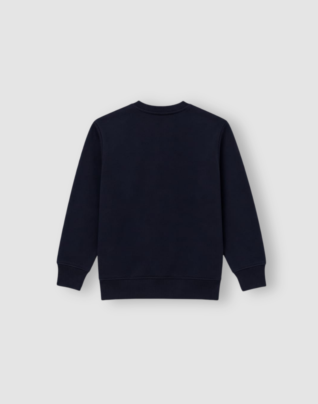 Boys Navy Blue Metallic Print Full Sleeve Sweat Shirt