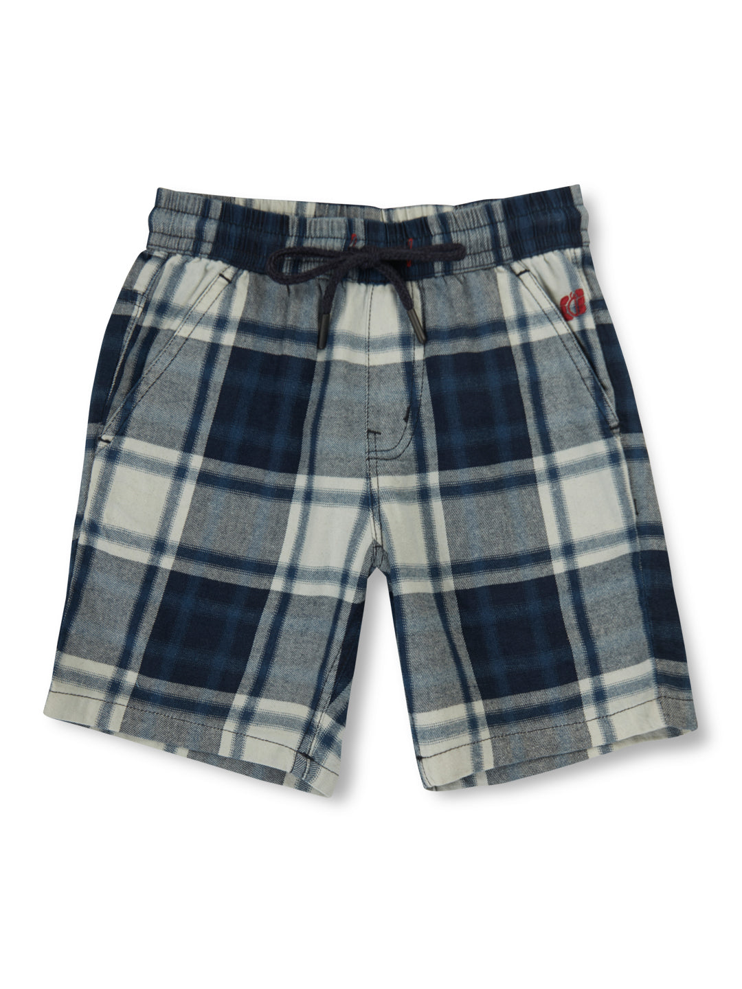 Boys Blue Checks Denim Co-Ordinate Set