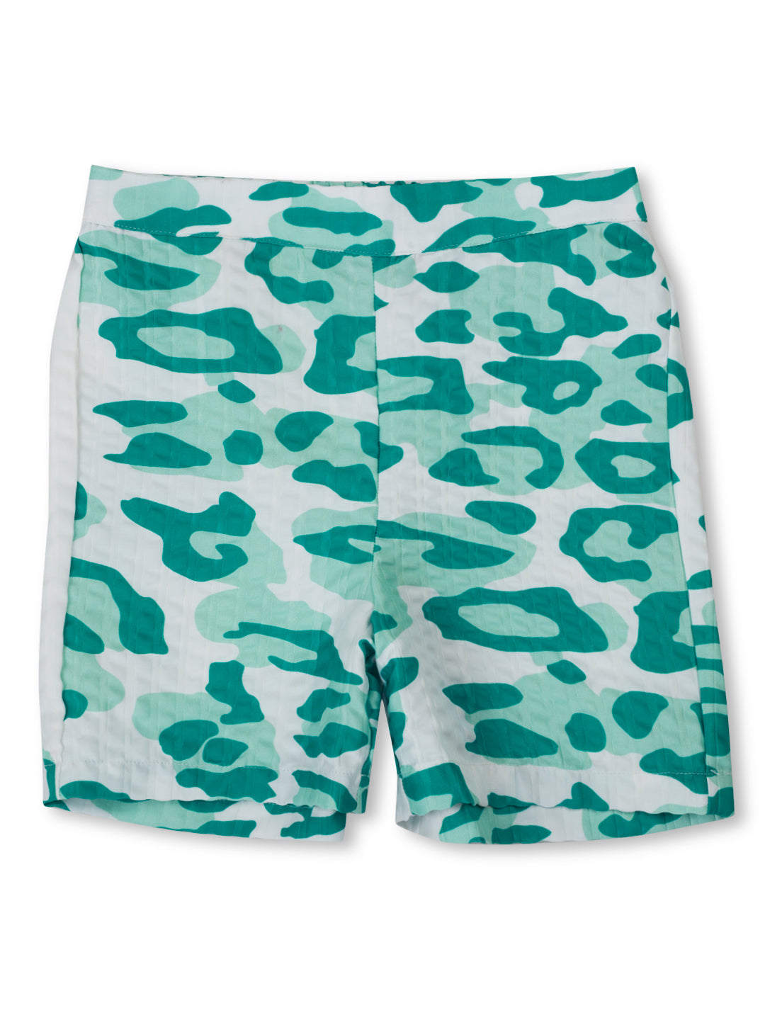 Girls Green Animal Print Cotton Co-Ordinate Set