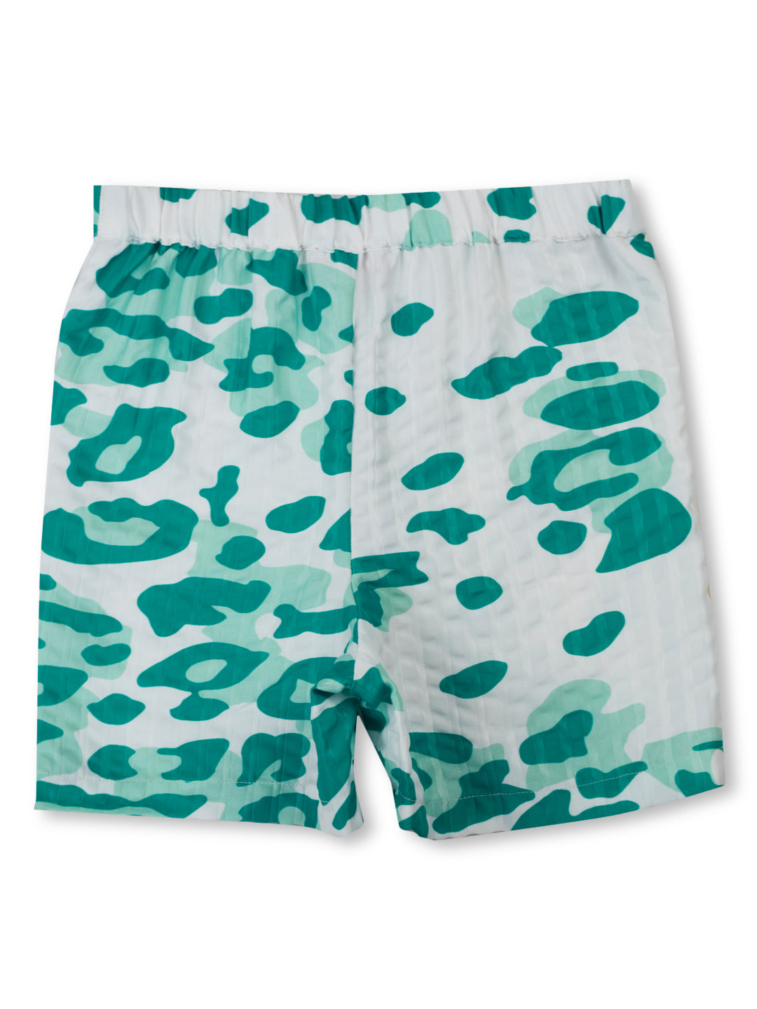 Girls Green Animal Print Cotton Co-Ordinate Set