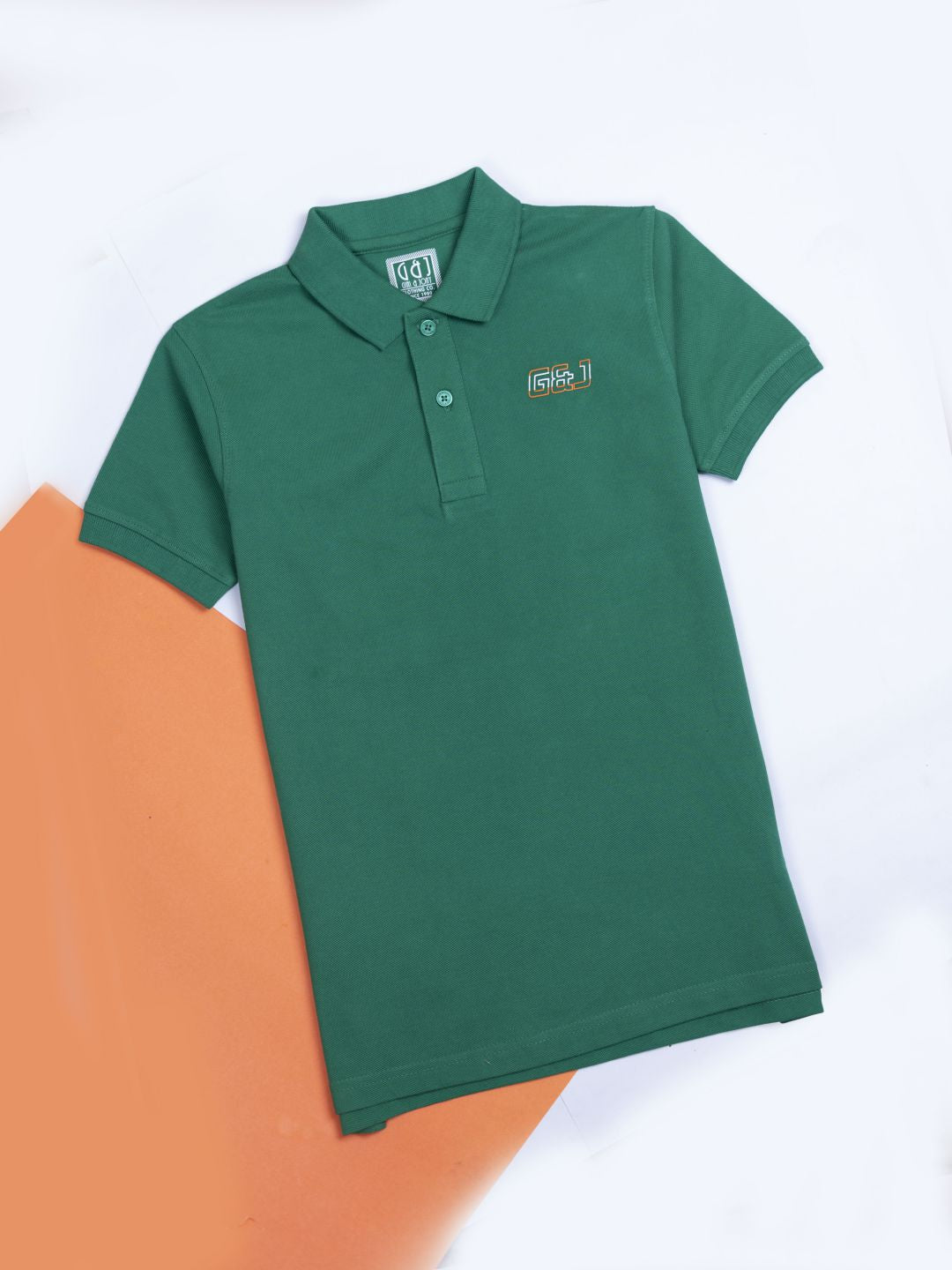 Boys Green Polo T-Shirt