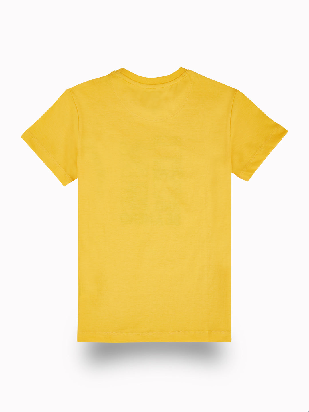 Boys Yellow Graphic Print Cotton Co-Ordinate Half Sleeves