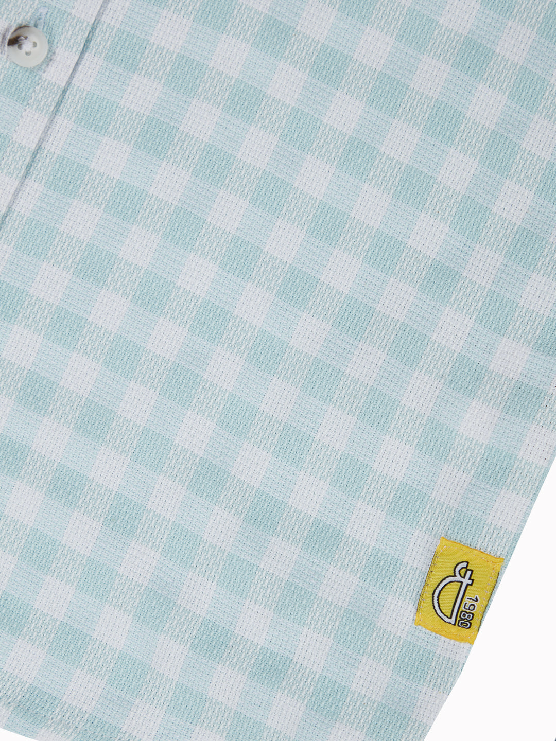 Boys Light blue Checks Cotton Shirt Full Sleeves
