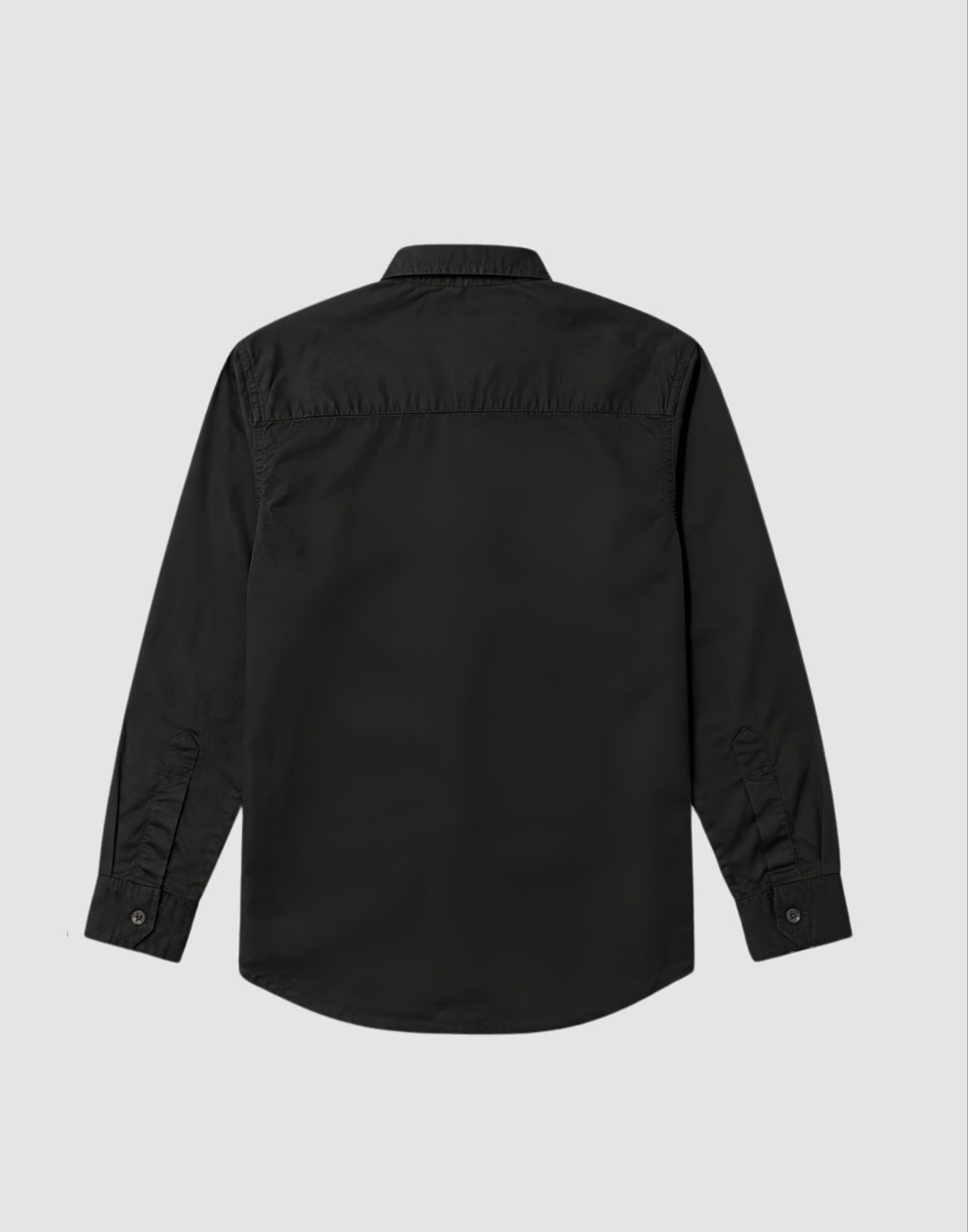Boys Black Solid Full Sleeve Shirt