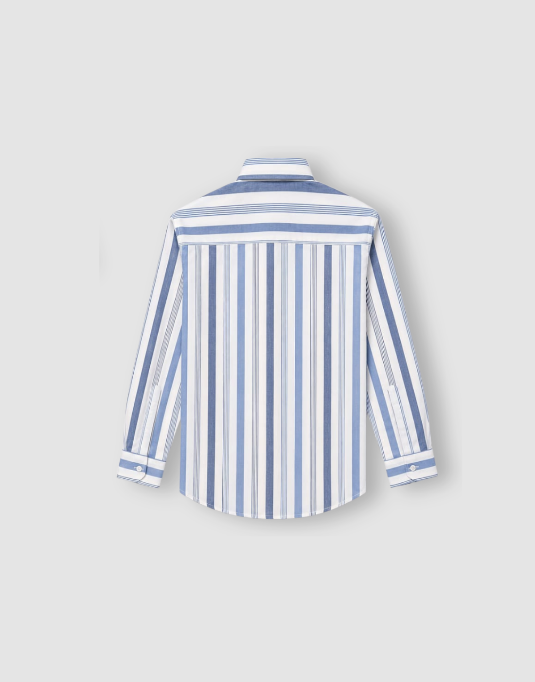 Boys Blue Stripes Full Sleeve Shirt