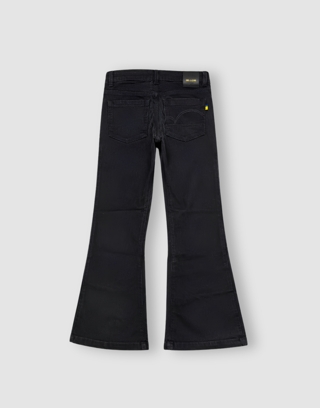 Girls Black Solid Trousers