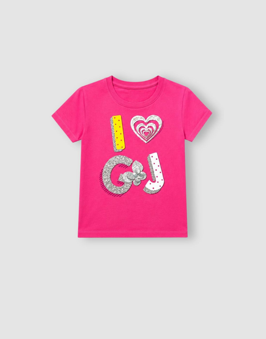 Girls pink Embellished Half Sleeve Knits Top