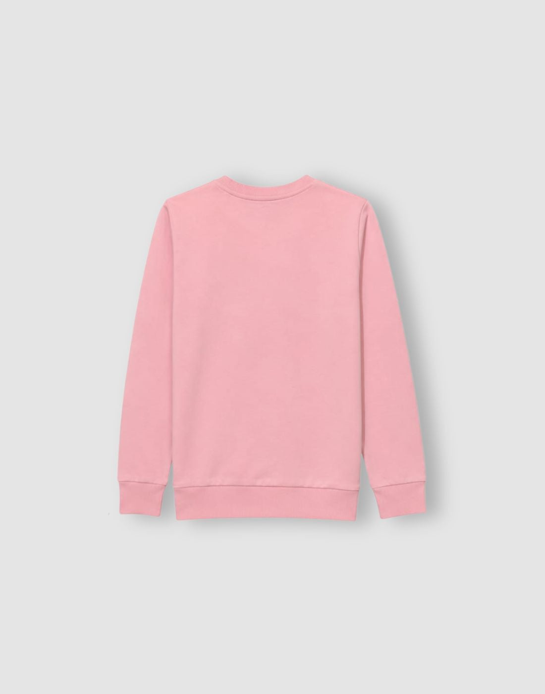 Girls Pink Applique Full Sleeve Sweat Shirt