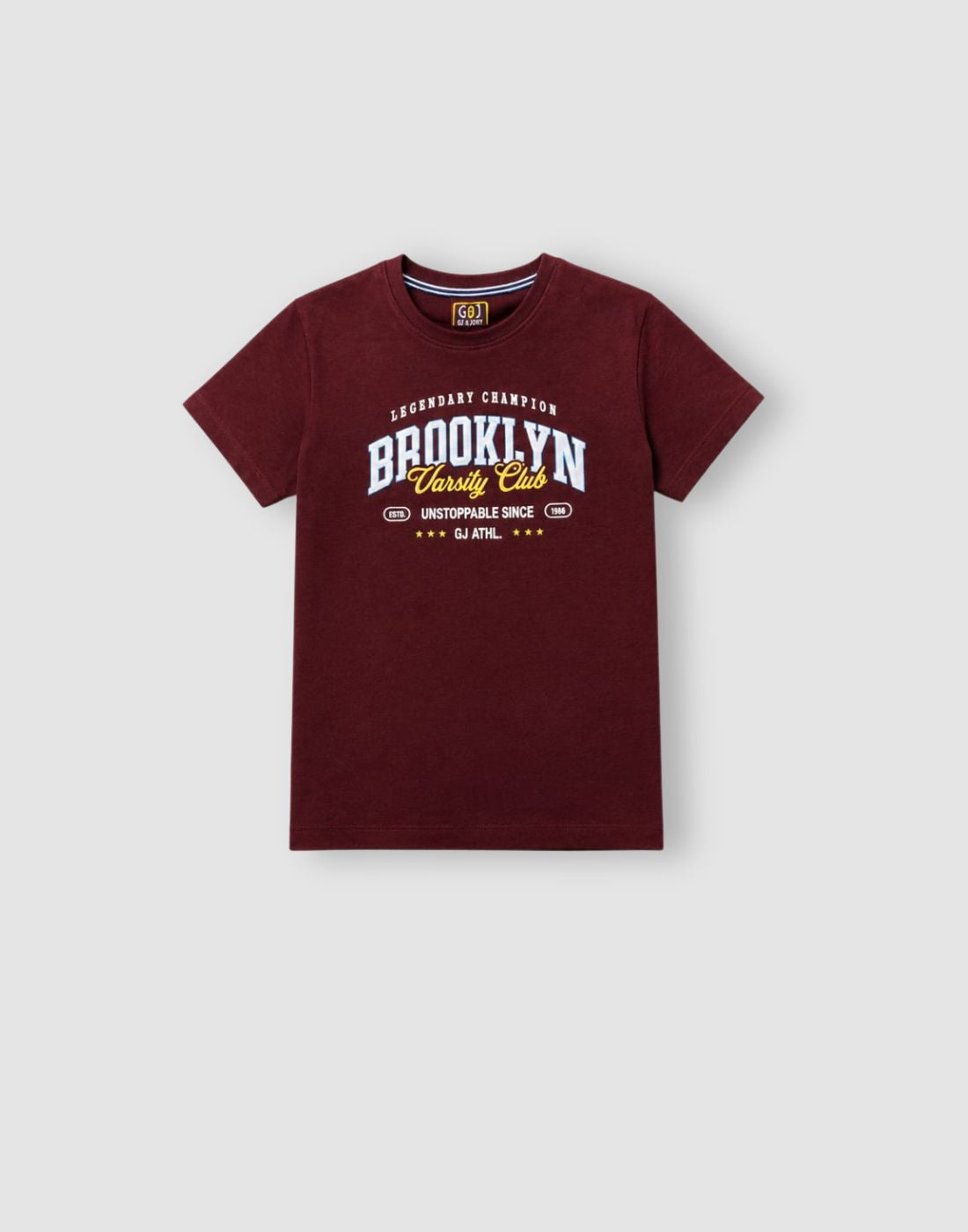 Boys Maroon Holographic T-Shirts