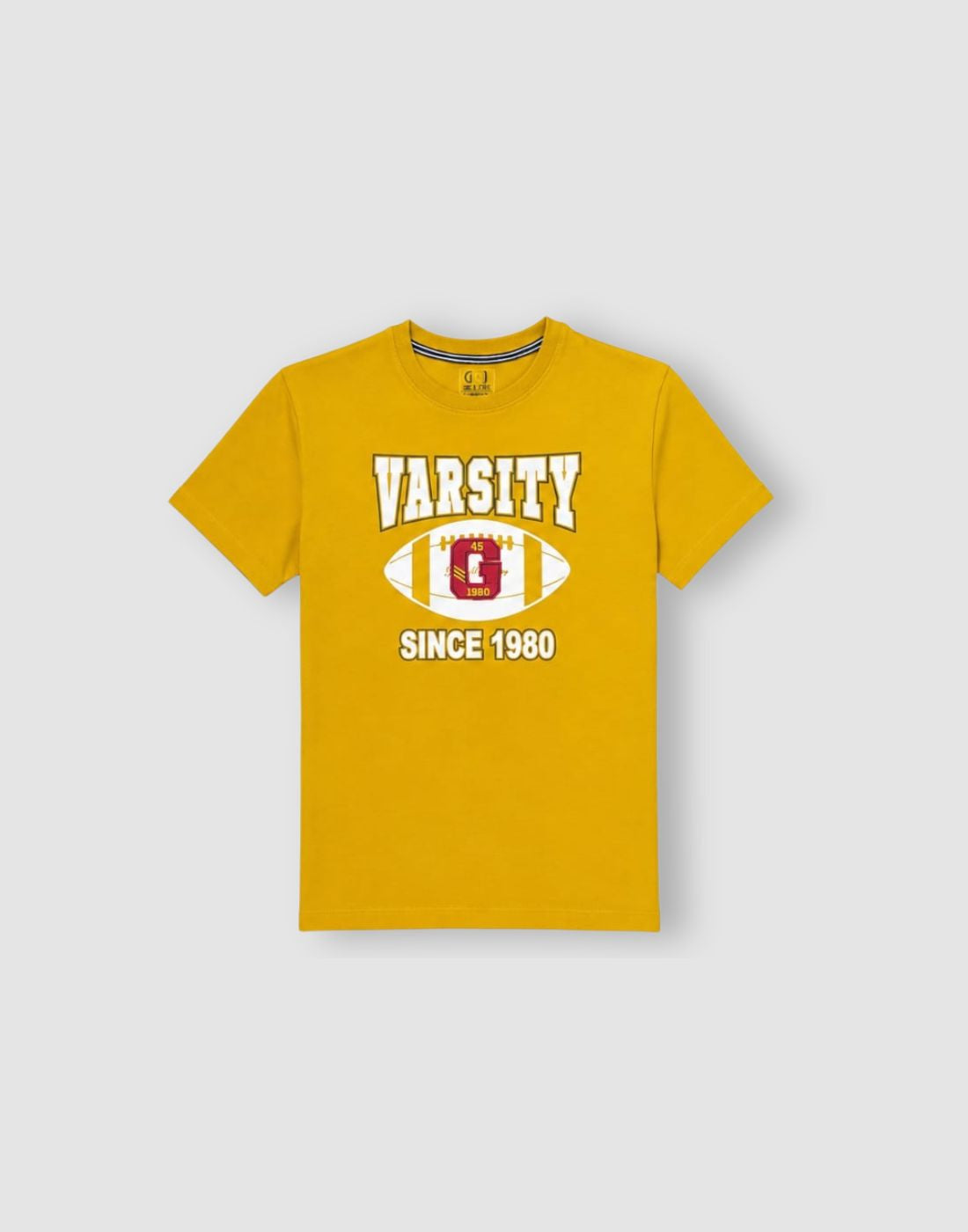 Boys Yellow Graphic Print Cotton T?Shirt