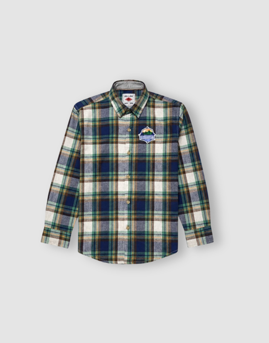 Boys Multicolor Checks Print Full Sleeve Shirt