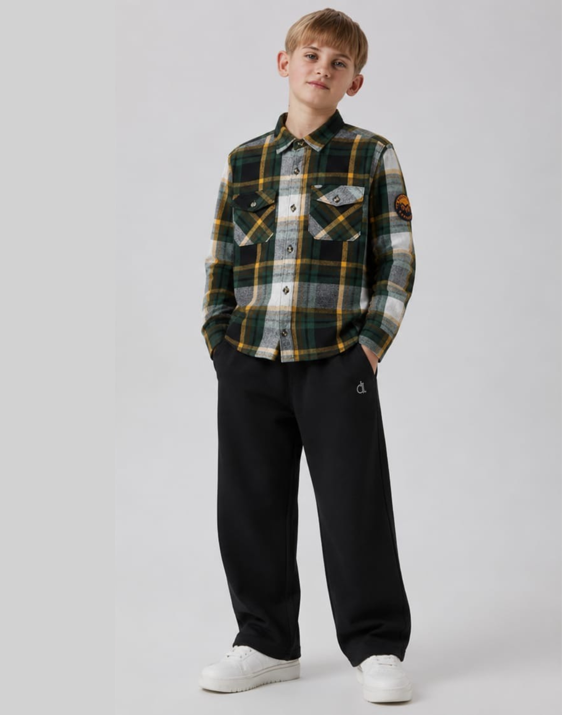 Boys Black Solid Wide Leg Back Elasticated Jeans