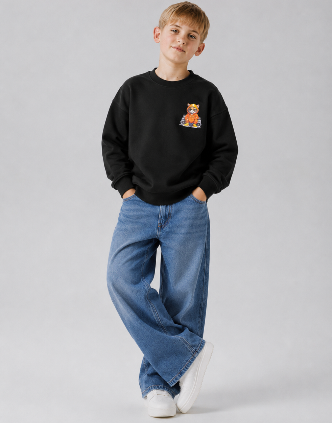 Boys Dark Green Graphic print T-Shirts