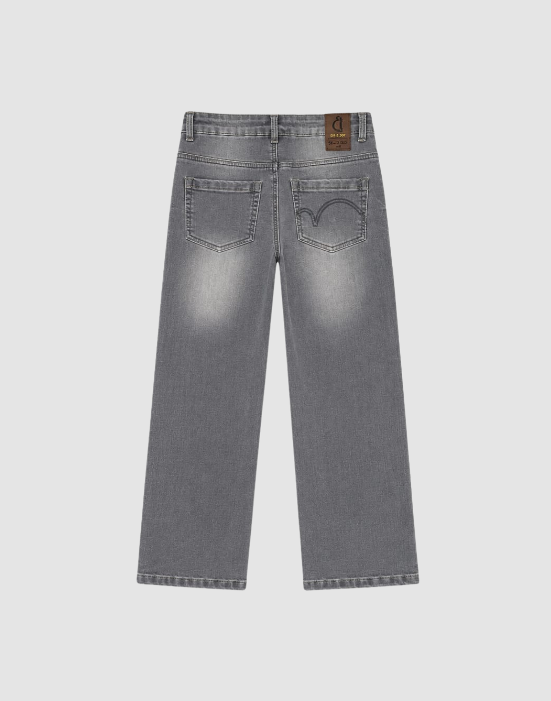 Boys Grey Washed Jeans
