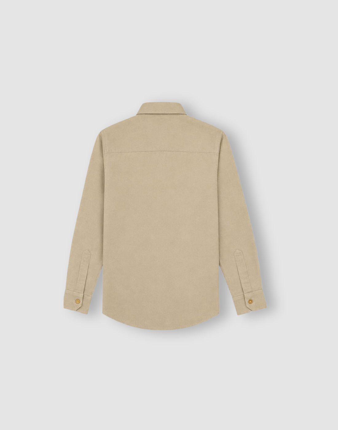 Boys Beige Solid Full Sleeve Shirt