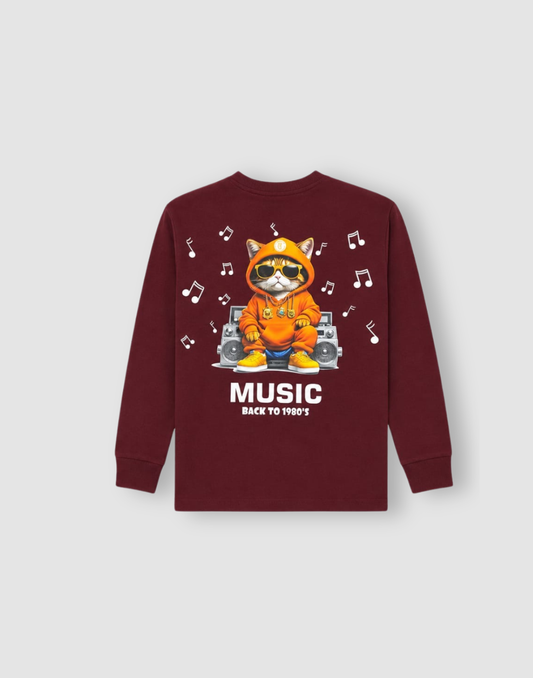 Boys Maroon Graphic print T-Shirts