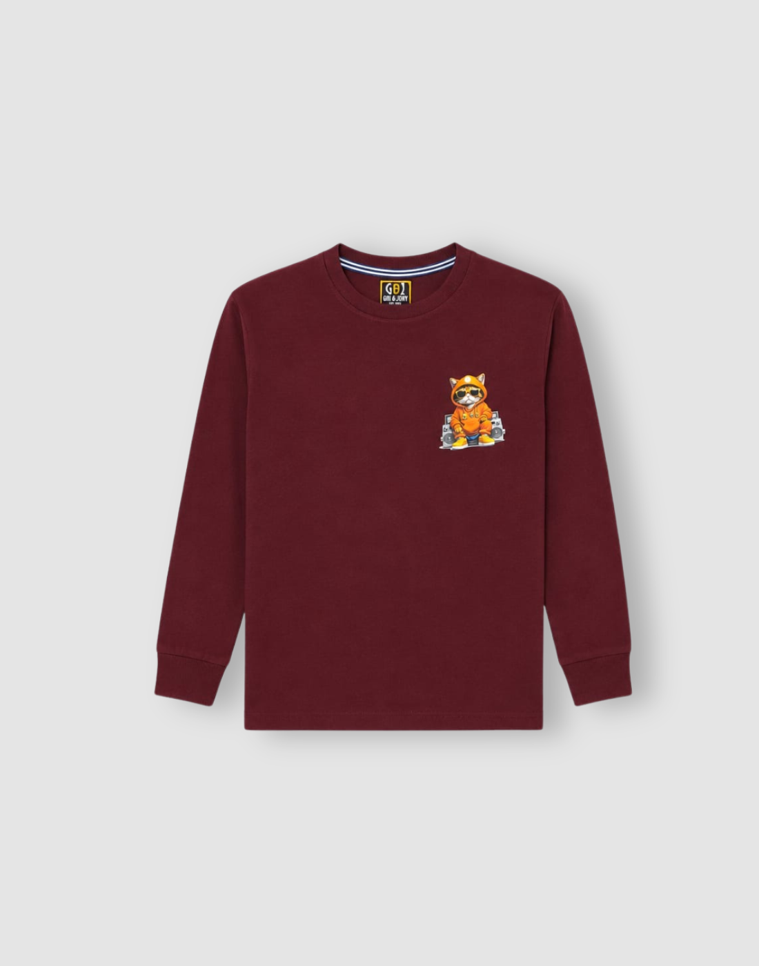 Boys Maroon Graphic print T-Shirts