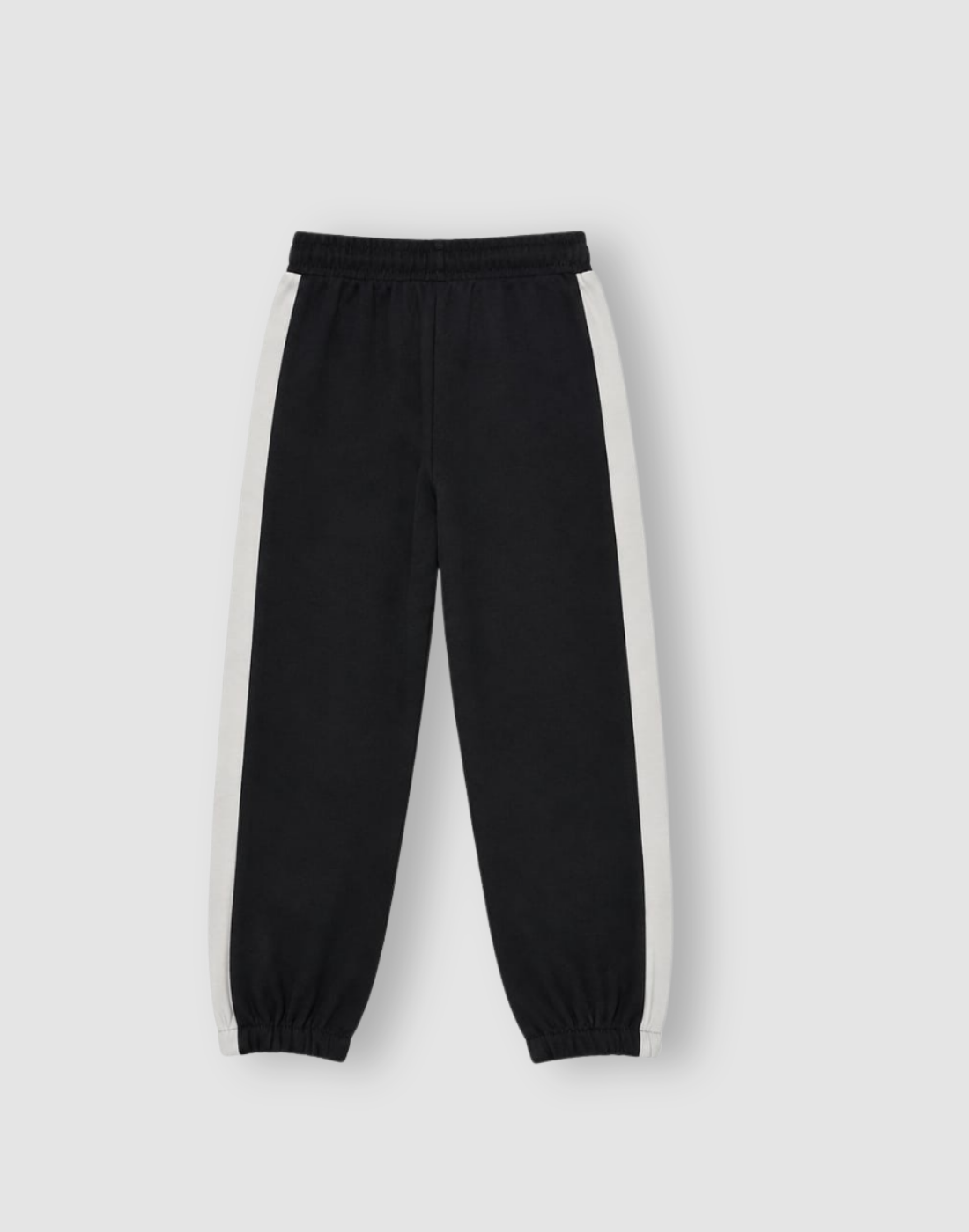 Boys Black Color Block Full Sleeve Track Set