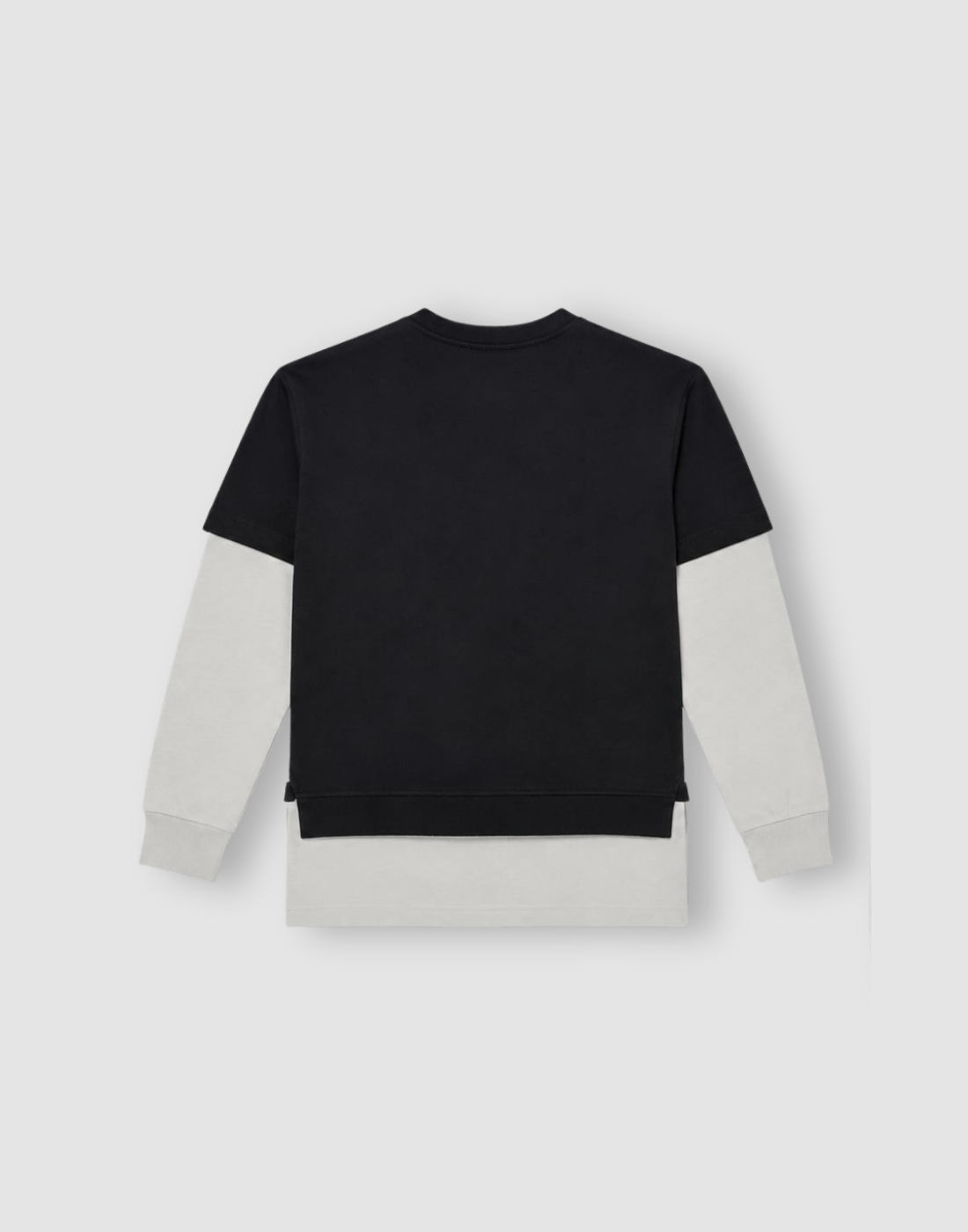 Boys Black Color Block Full Sleeve Track Set