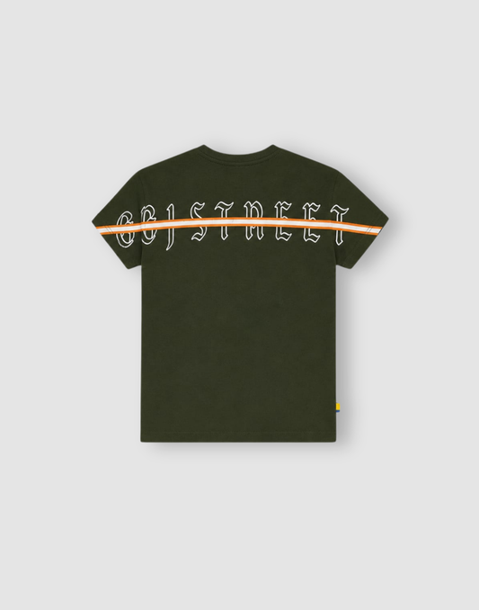 Boys Olive Graphic print T-Shirts