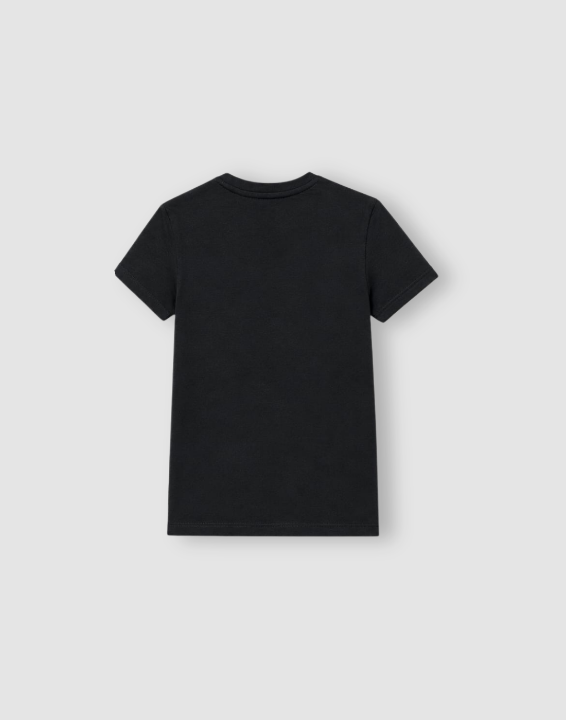 Boys Black Cotton T-Shirt Half Sleeves