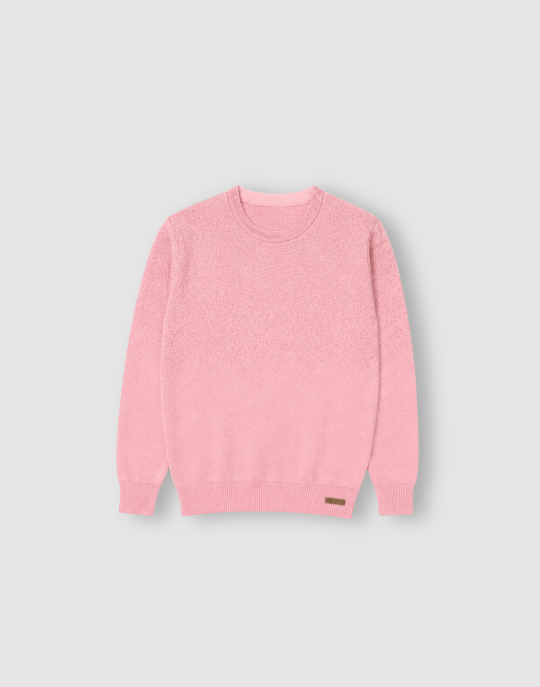 Girls Pink Acrylic Sweater Full Sleeves